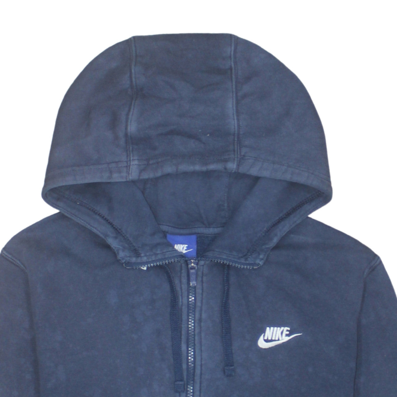 Mens UK Size M Nike Blue Full Zip Hoodie