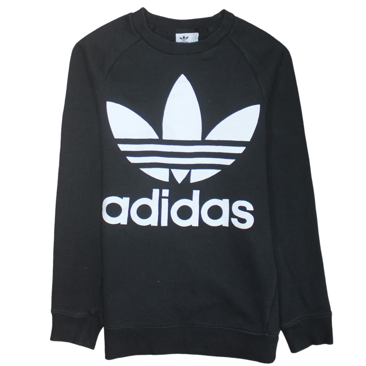 Womens UK Size XS adidas Black Pullover Sweatshirt