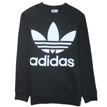 Womens UK Size XS adidas Black Pullover Sweatshirt
