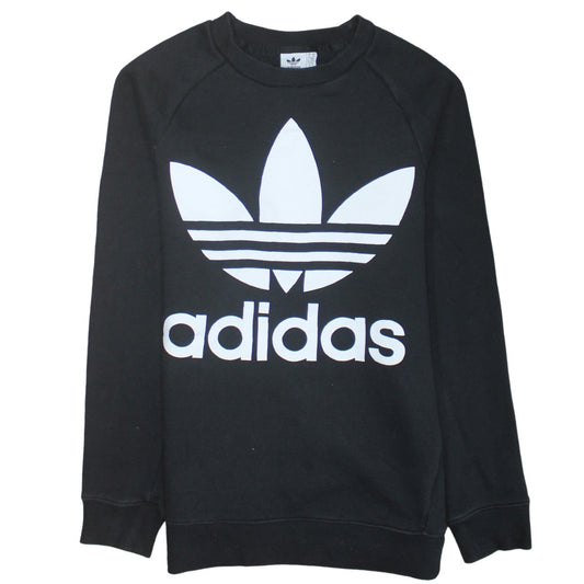 Womens UK Size XS adidas Black Pullover Sweatshirt