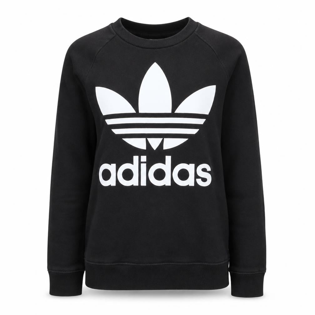 Womens UK Size XS adidas Black Pullover Sweatshirt