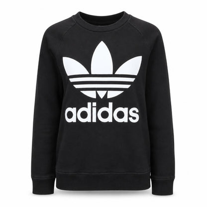 Womens UK Size XS adidas Black Pullover Sweatshirt
