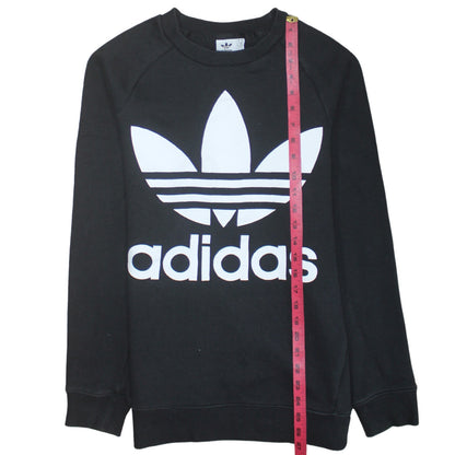 Womens UK Size XS adidas Black Pullover Sweatshirt