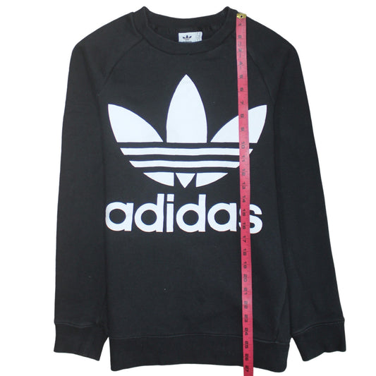 Womens UK Size XS adidas Black Pullover Sweatshirt
