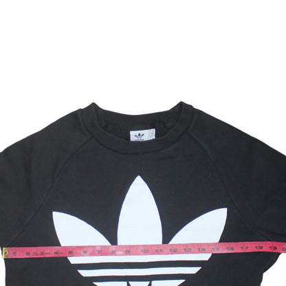 Womens UK Size XS adidas Black Pullover Sweatshirt