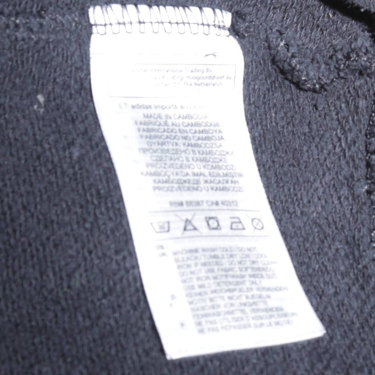 Womens UK Size XS adidas Black Pullover Sweatshirt