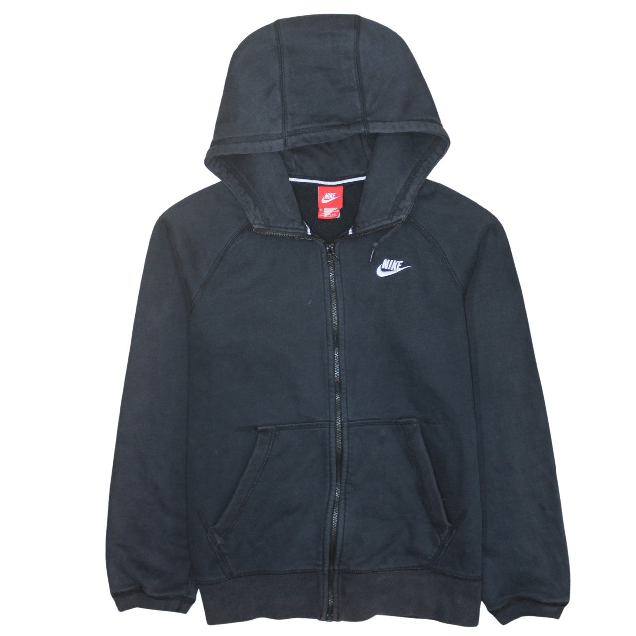 Mens UK Size M Nike Black Full Zip Hoodie
