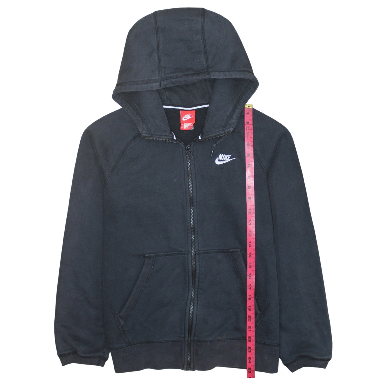 Mens UK Size M Nike Black Full Zip Hoodie