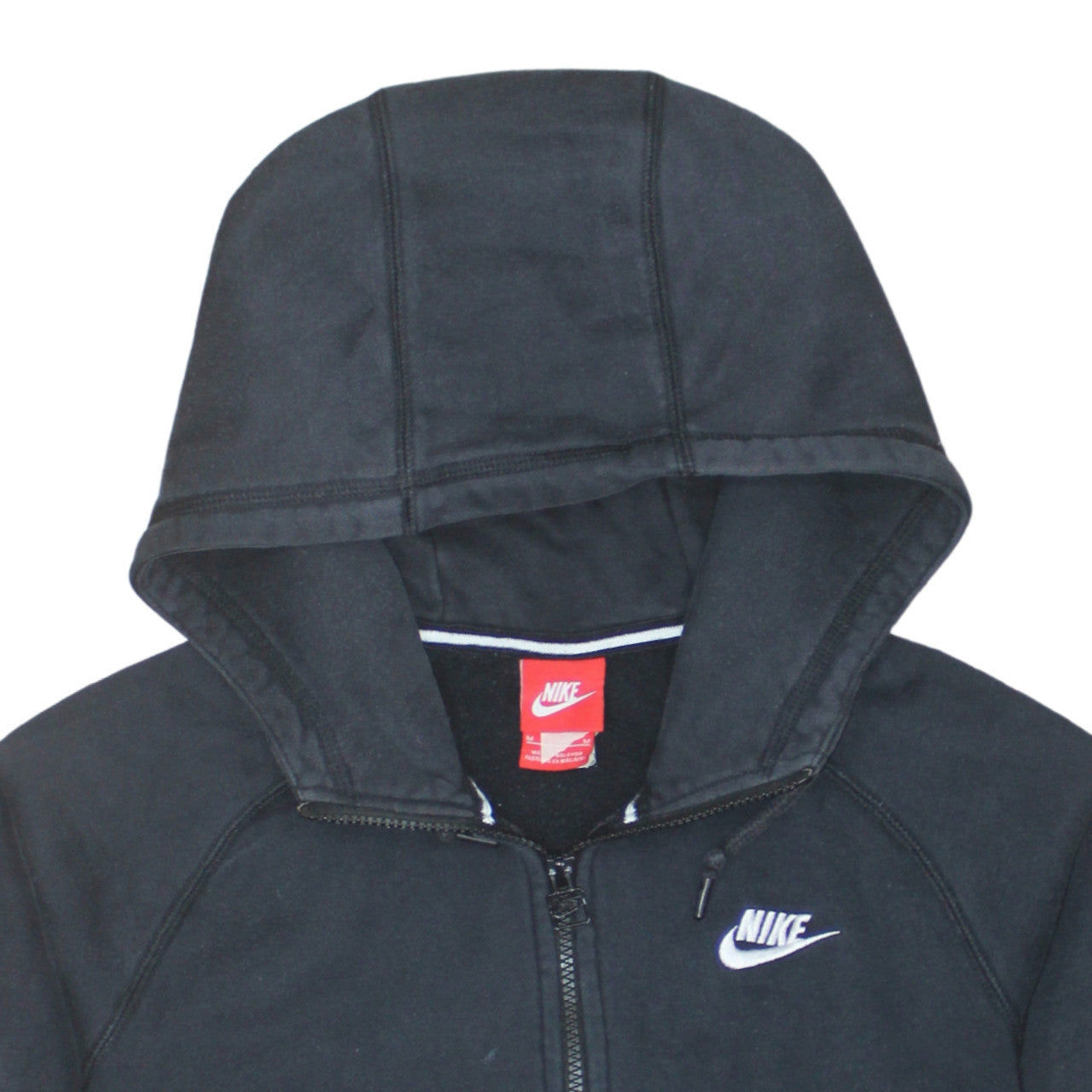 Mens UK Size M Nike Black Full Zip Hoodie