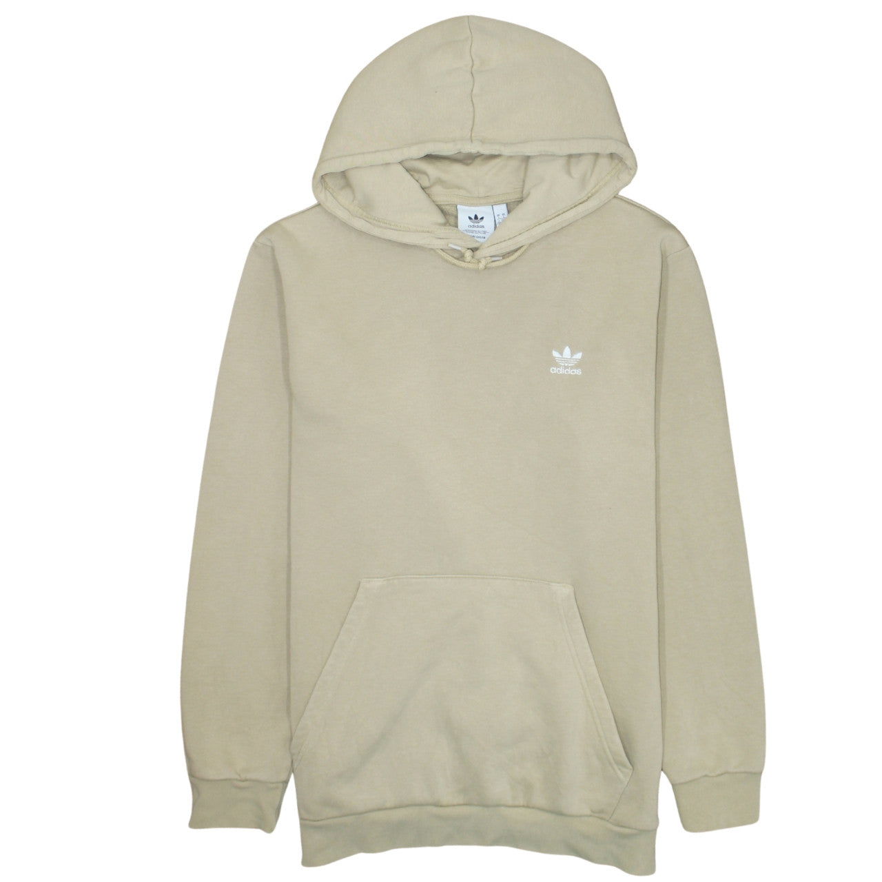 Mens UK Size L adidas Beige Pullover Hoodie