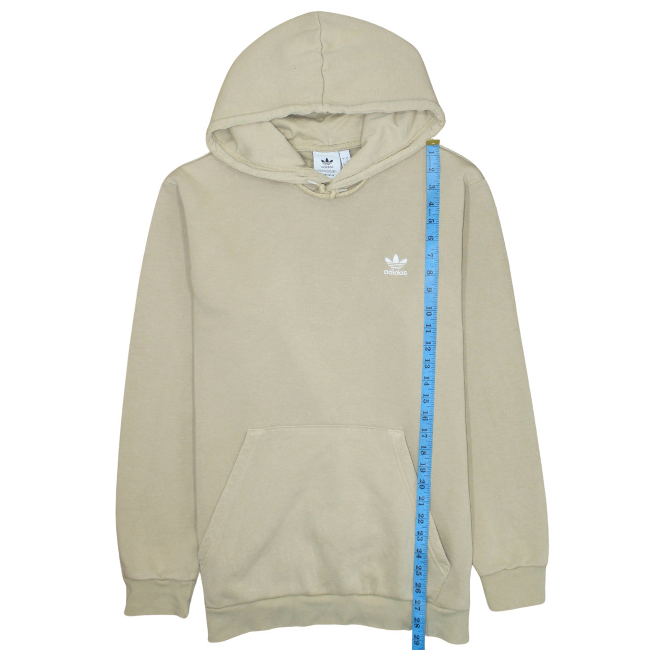 Mens UK Size L adidas Beige Pullover Hoodie