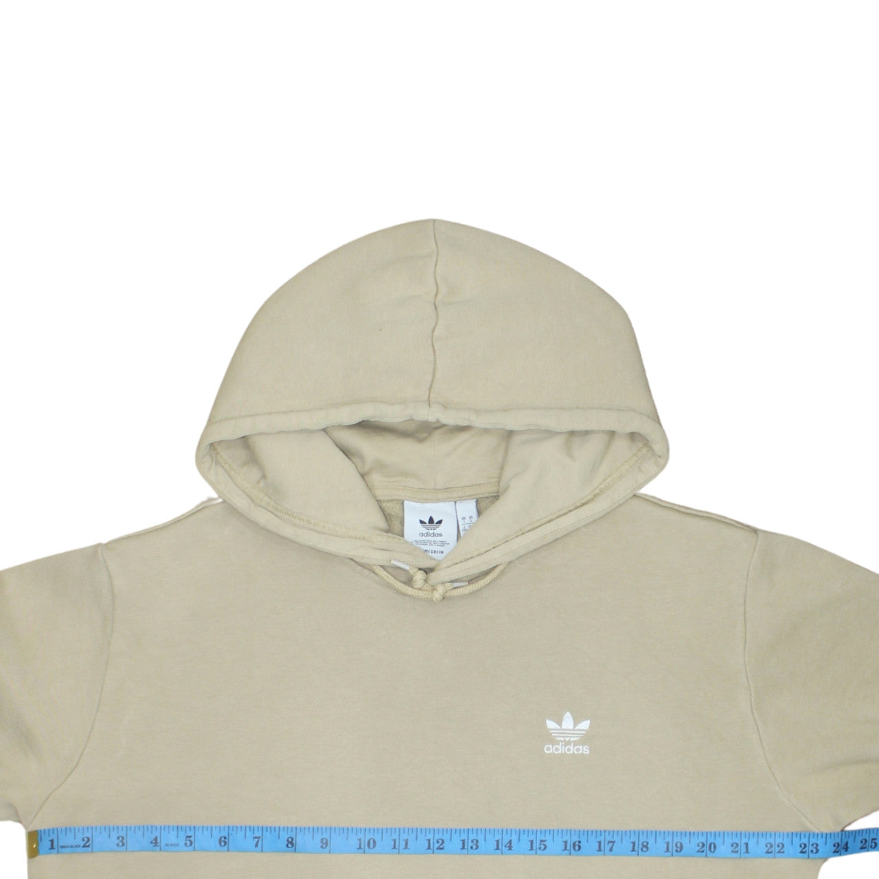 Mens UK Size L adidas Beige Pullover Hoodie
