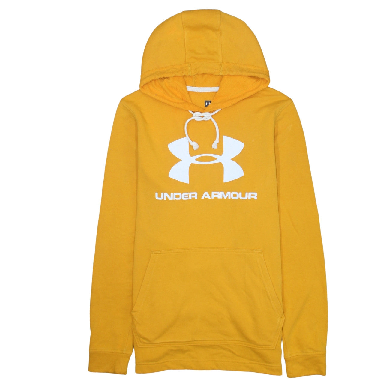 Mens UK Size S Under armour Yellow Pullover Hoodie