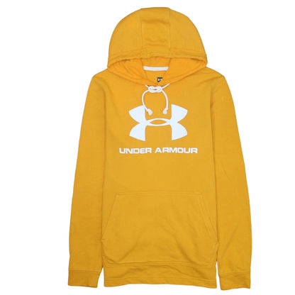 Mens UK Size S Under armour Yellow Pullover Hoodie