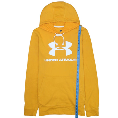 Mens UK Size S Under armour Yellow Pullover Hoodie