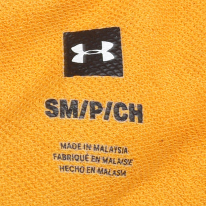 Mens UK Size S Under armour Yellow Pullover Hoodie
