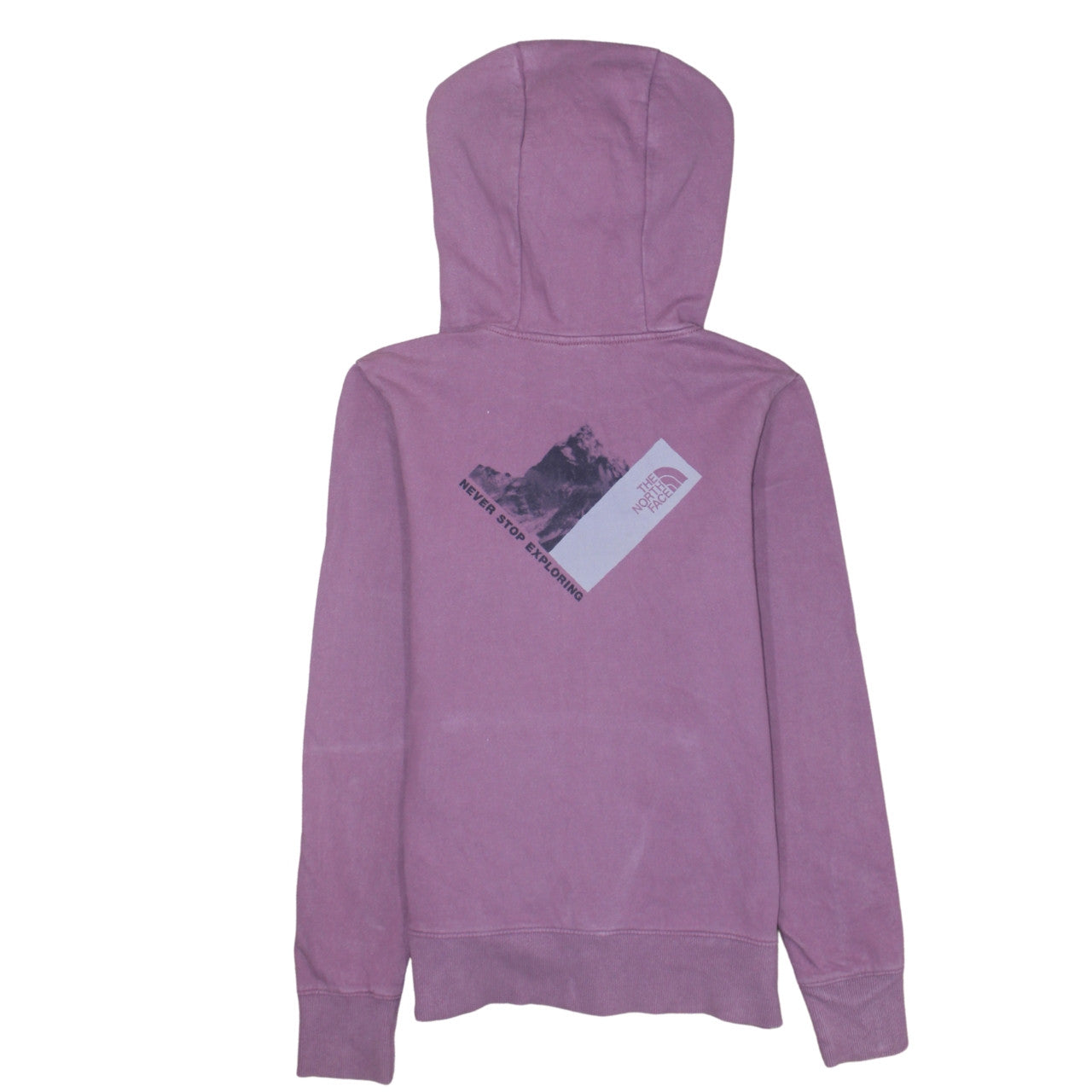 Womens UK Size S The North Face Purple Pullover Hoodie