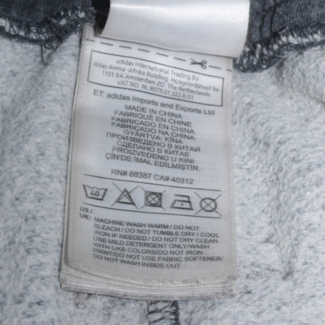 Womens UK Size 12-14 adidas Regular Fit Jogger Grey Trousers