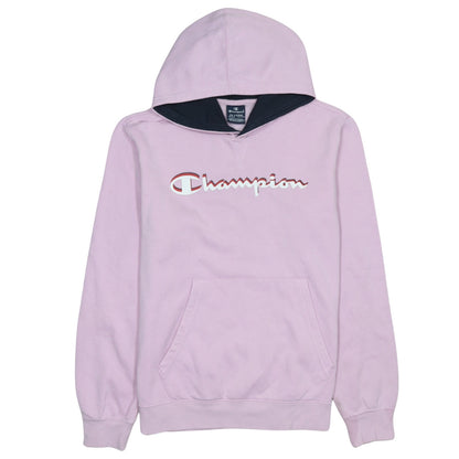 Champion Girls Pink Pullover Hoodie 15-16 Years Cotton Blend Logo Sweatshirt