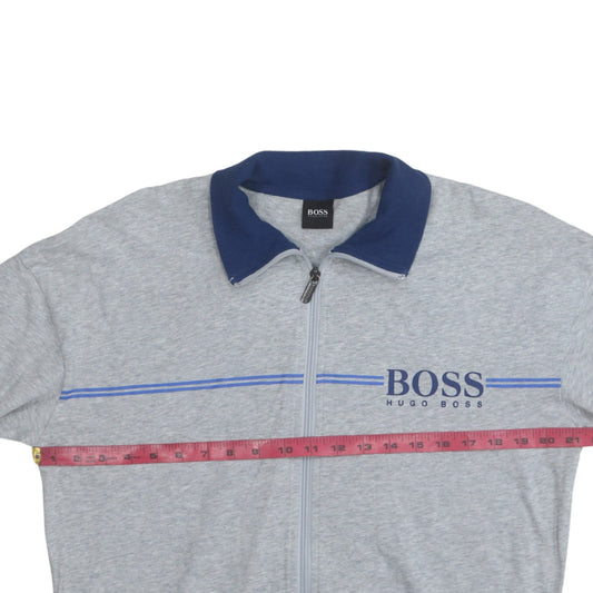 Mens UK Size L HUGO BOSS Grey Gym & Training Running & Jogging Walking Jacket