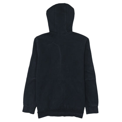 adidas Boys Black Full Zip Hoodie Size 11-12 Years Sports Casual Sweatshirt