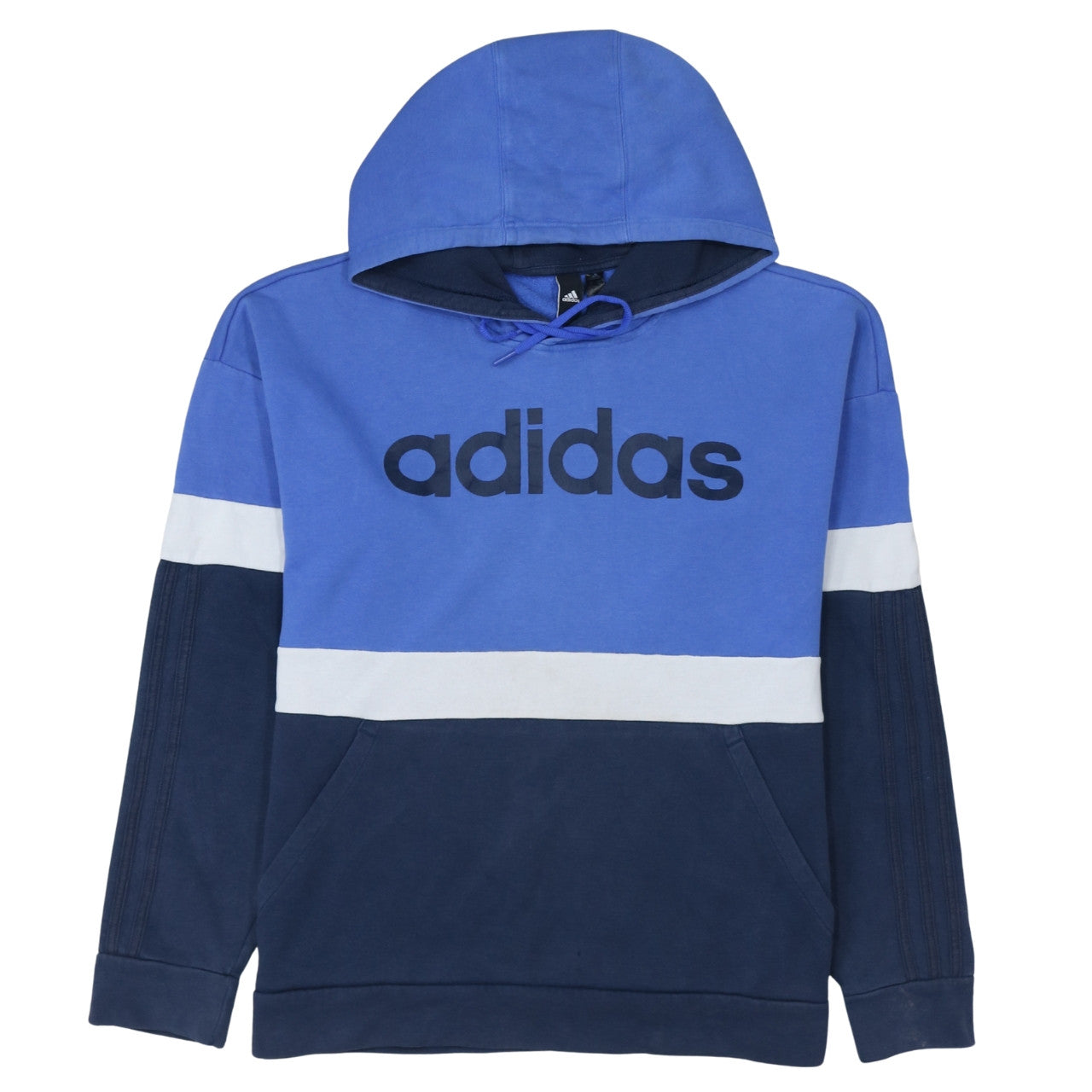 Mens UK Size S adidas Blue Pullover Hoodie