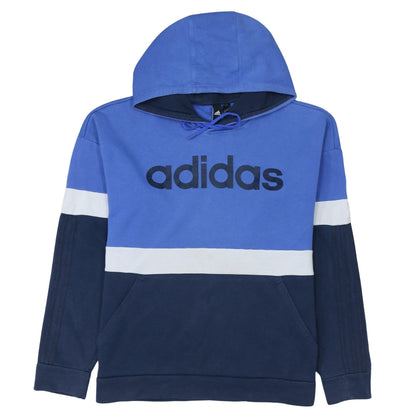 Mens UK Size S adidas Blue Pullover Hoodie