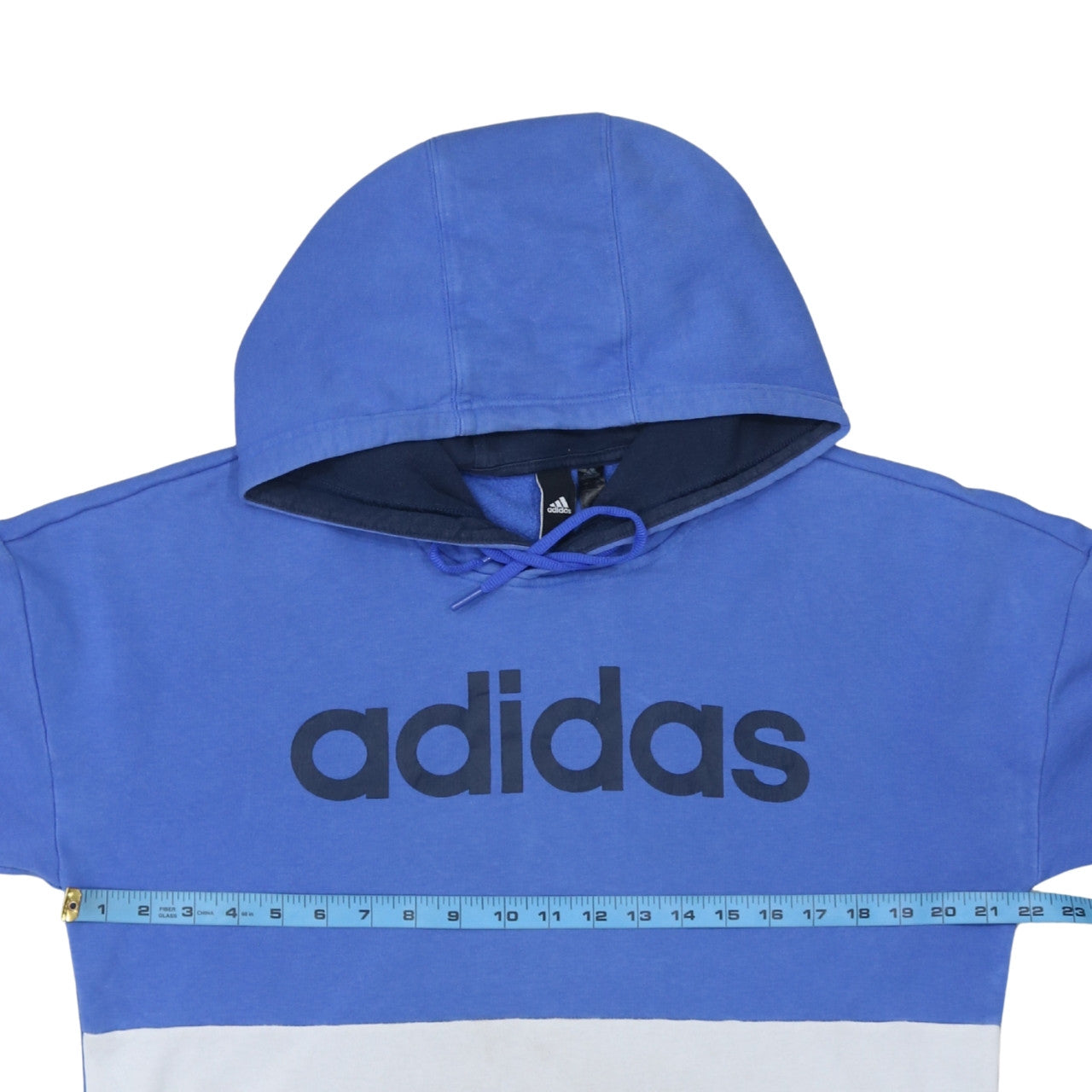Mens UK Size S adidas Blue Pullover Hoodie