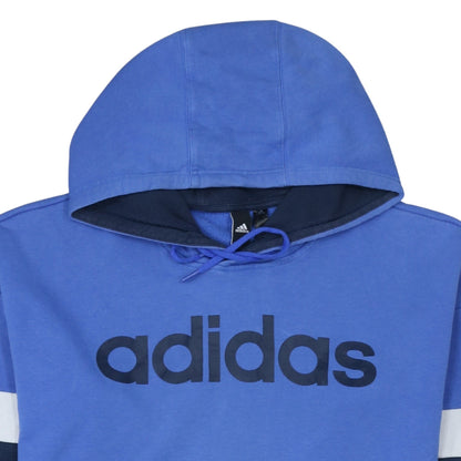 Mens UK Size S adidas Blue Pullover Hoodie