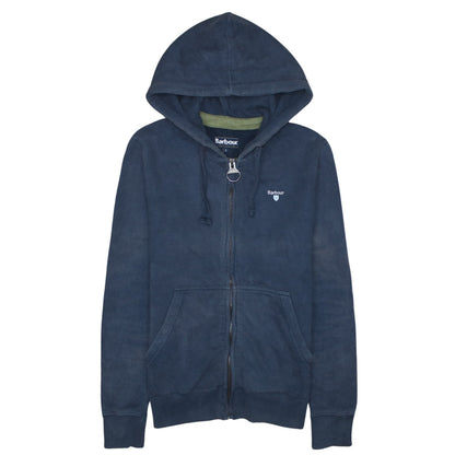 Mens UK Size S Barbour Blue Full Zip Hoodie
