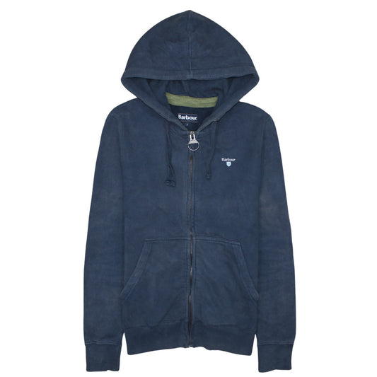 Mens UK Size S Barbour Blue Full Zip Hoodie
