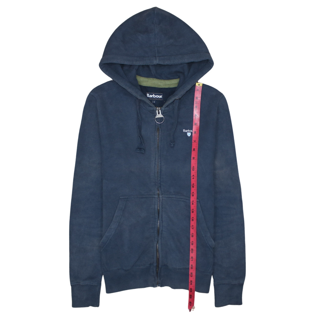 Mens UK Size S Barbour Blue Full Zip Hoodie