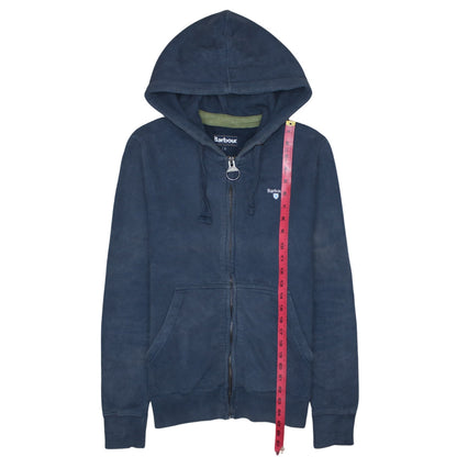 Mens UK Size S Barbour Blue Full Zip Hoodie