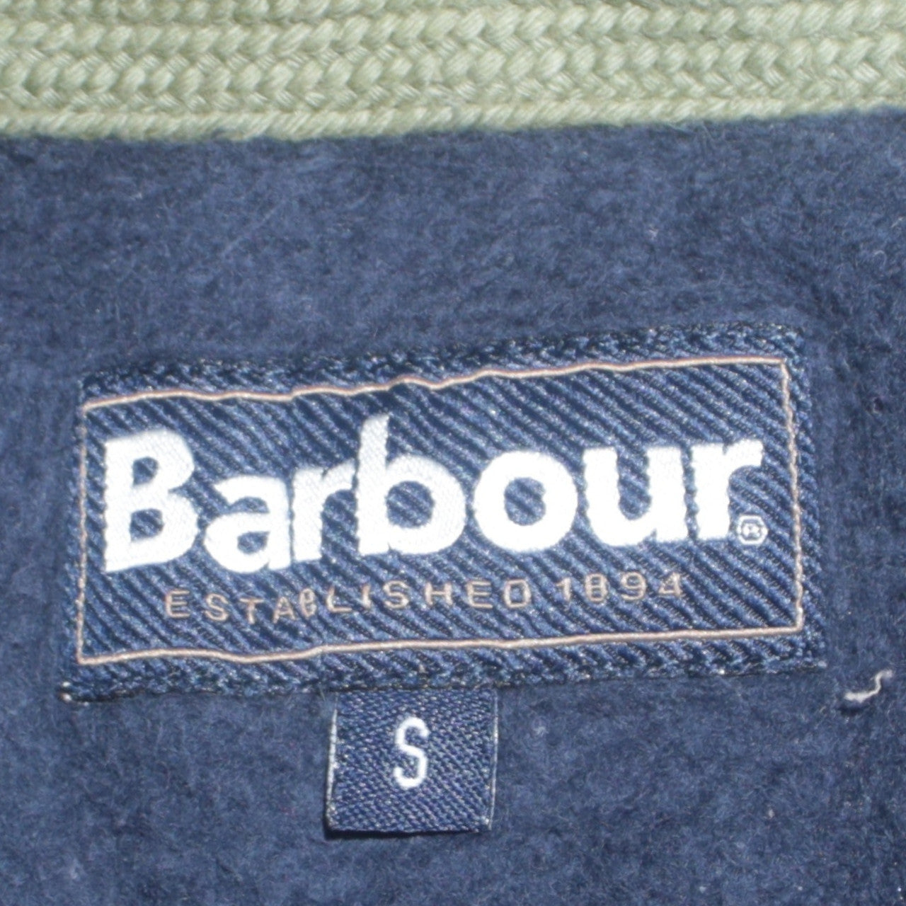 Mens UK Size S Barbour Blue Full Zip Hoodie