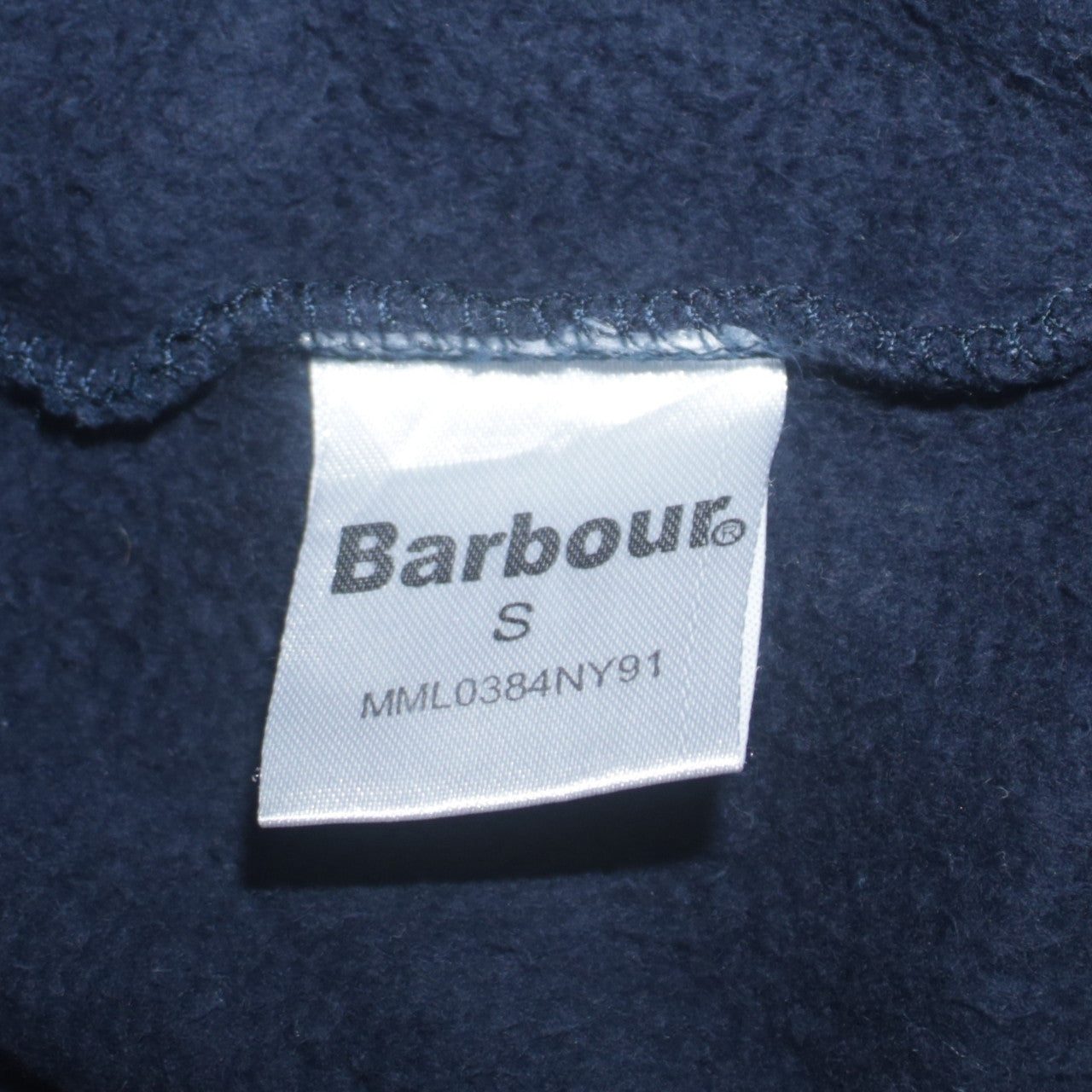 Mens UK Size S Barbour Blue Full Zip Hoodie