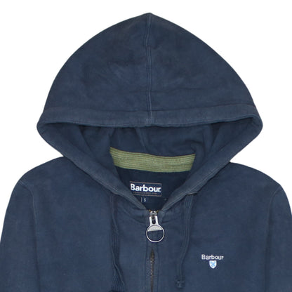 Mens UK Size S Barbour Blue Full Zip Hoodie