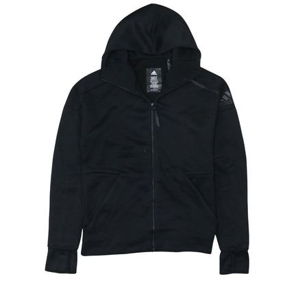 Mens UK Size M adidas Black Full Zip Hoodie