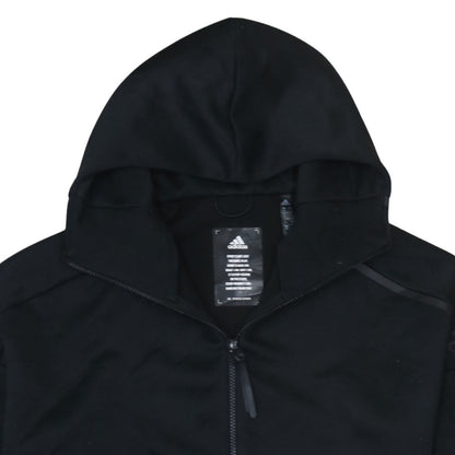 Mens UK Size M adidas Black Full Zip Hoodie