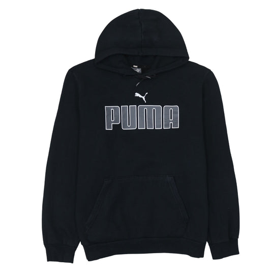 Mens UK Size L PUMA Black Pullover Hoodie