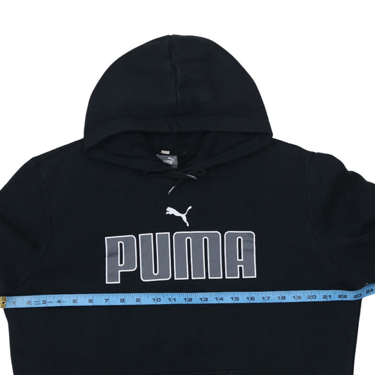 Mens UK Size L PUMA Black Pullover Hoodie