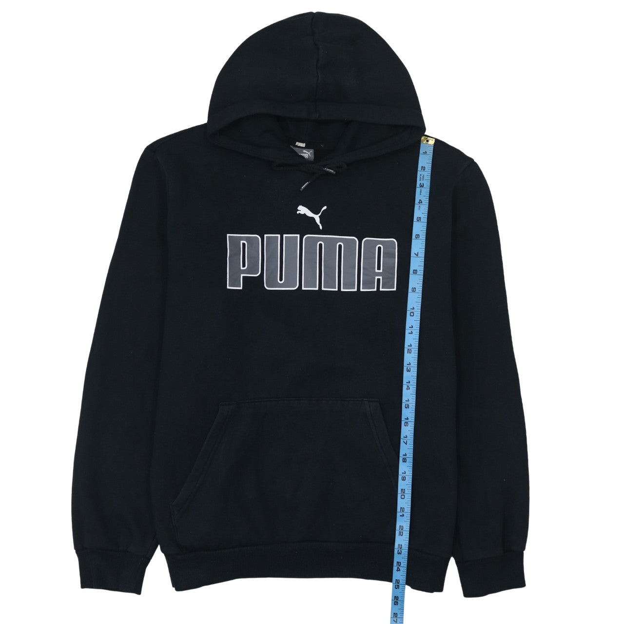 Mens UK Size L PUMA Black Pullover Hoodie