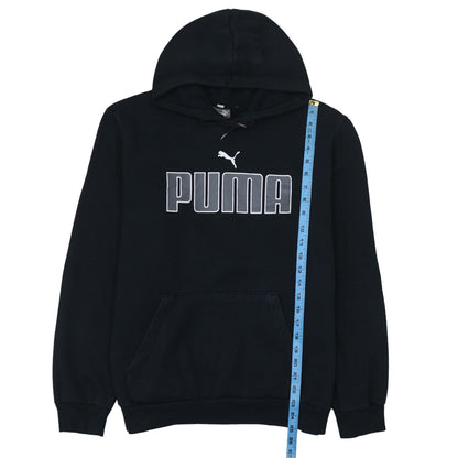 Mens UK Size L PUMA Black Pullover Hoodie