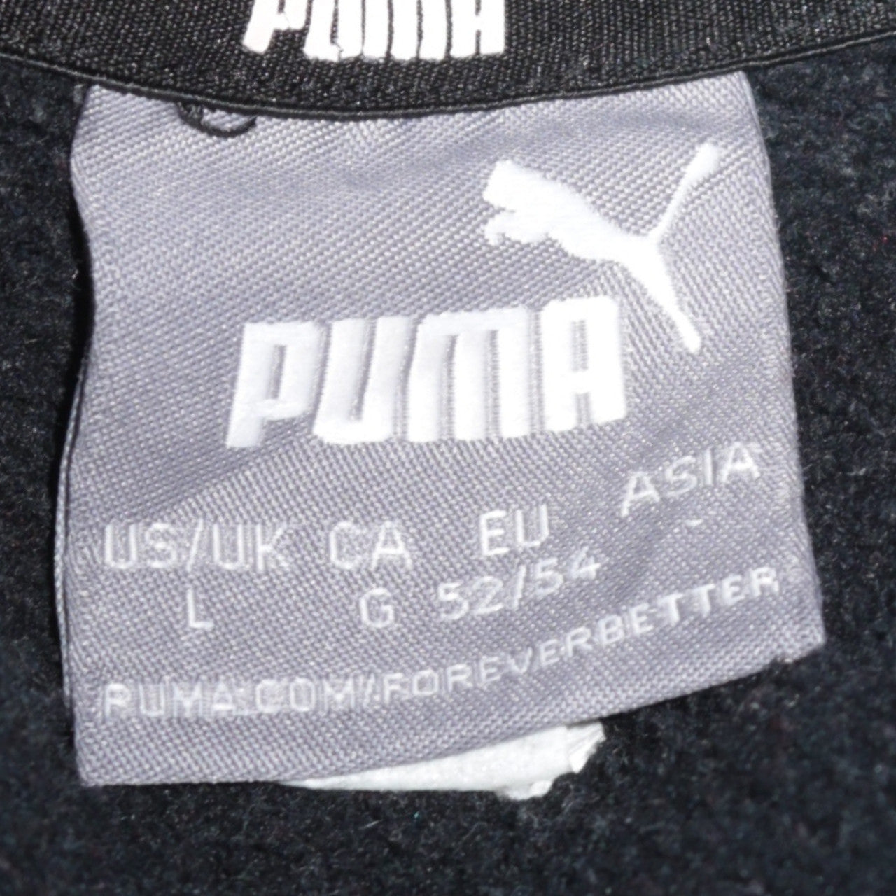 Mens UK Size L PUMA Black Pullover Hoodie