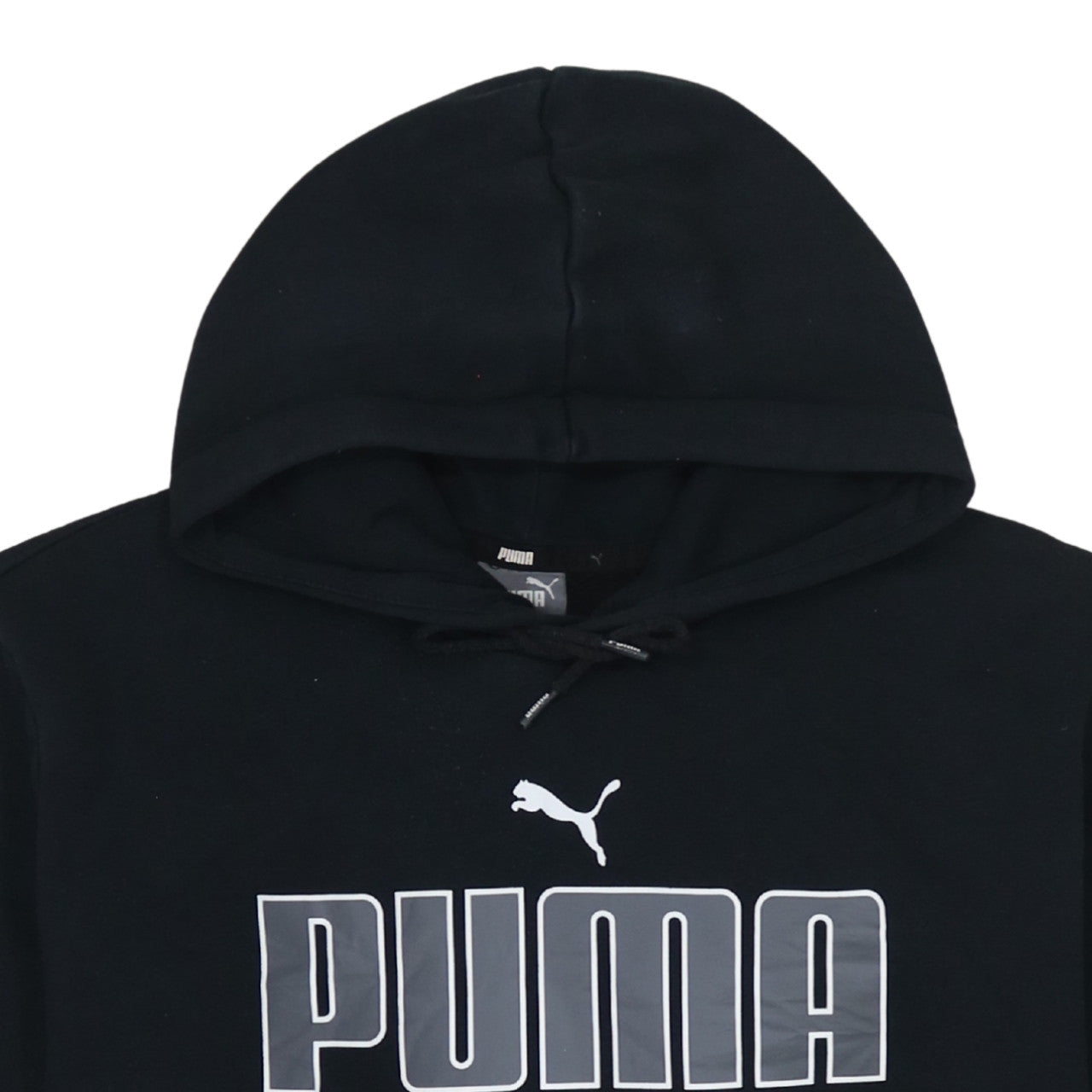 Mens UK Size L PUMA Black Pullover Hoodie
