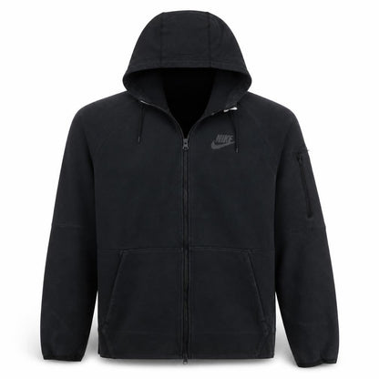 Mens UK Size L Nike Black Full Zip Hoodie
