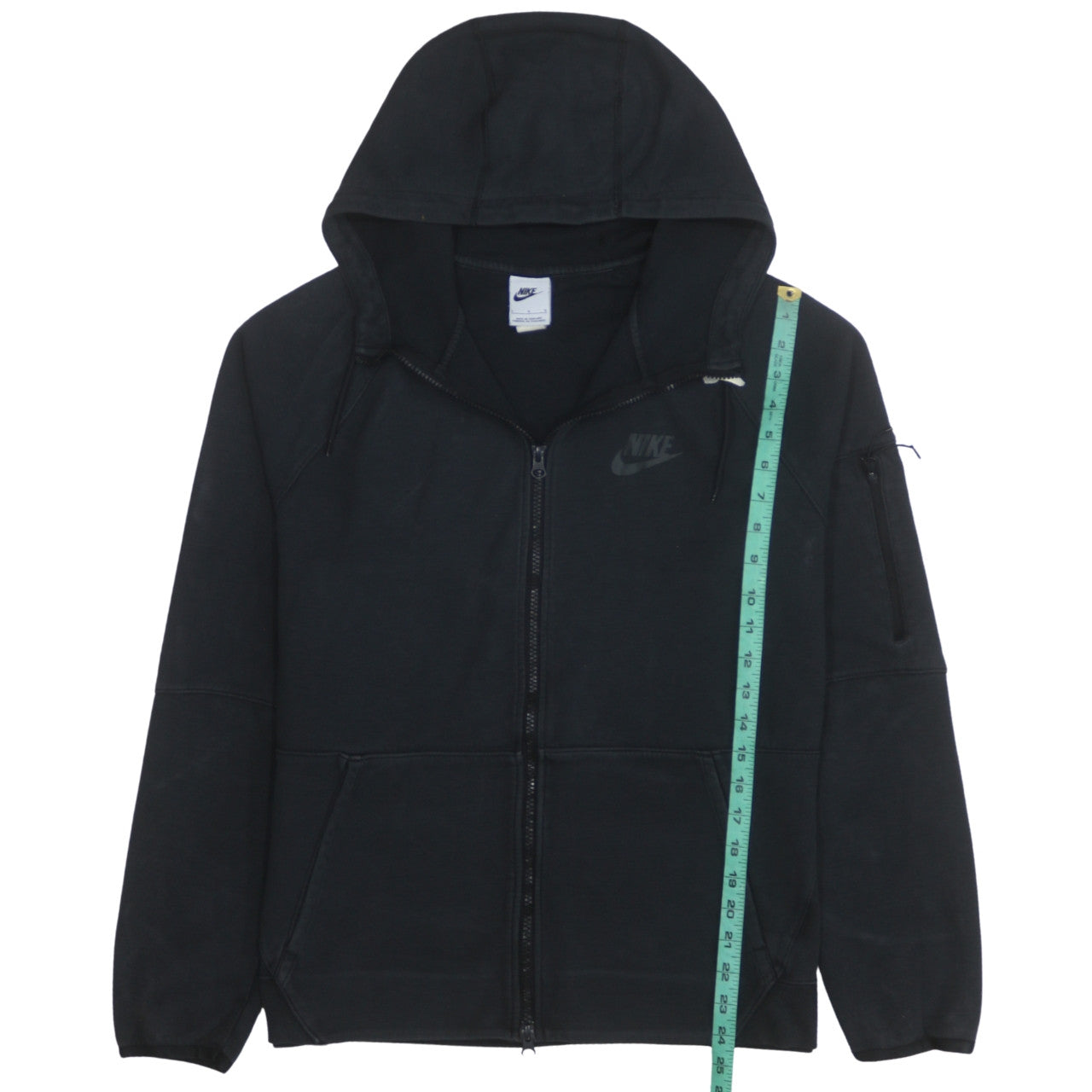 Mens UK Size L Nike Black Full Zip Hoodie