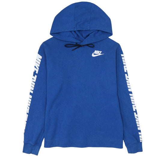 Mens UK Size S Nike Blue Pullover Hoodie