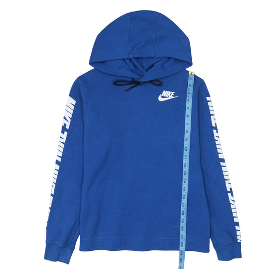 Mens UK Size S Nike Blue Pullover Hoodie