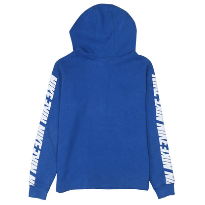Mens UK Size S Nike Blue Pullover Hoodie