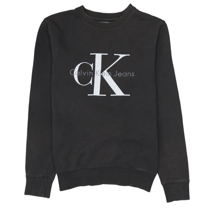 Mens UK Size XS Calvin Klein Jeans Black Pullover Sweatshirt